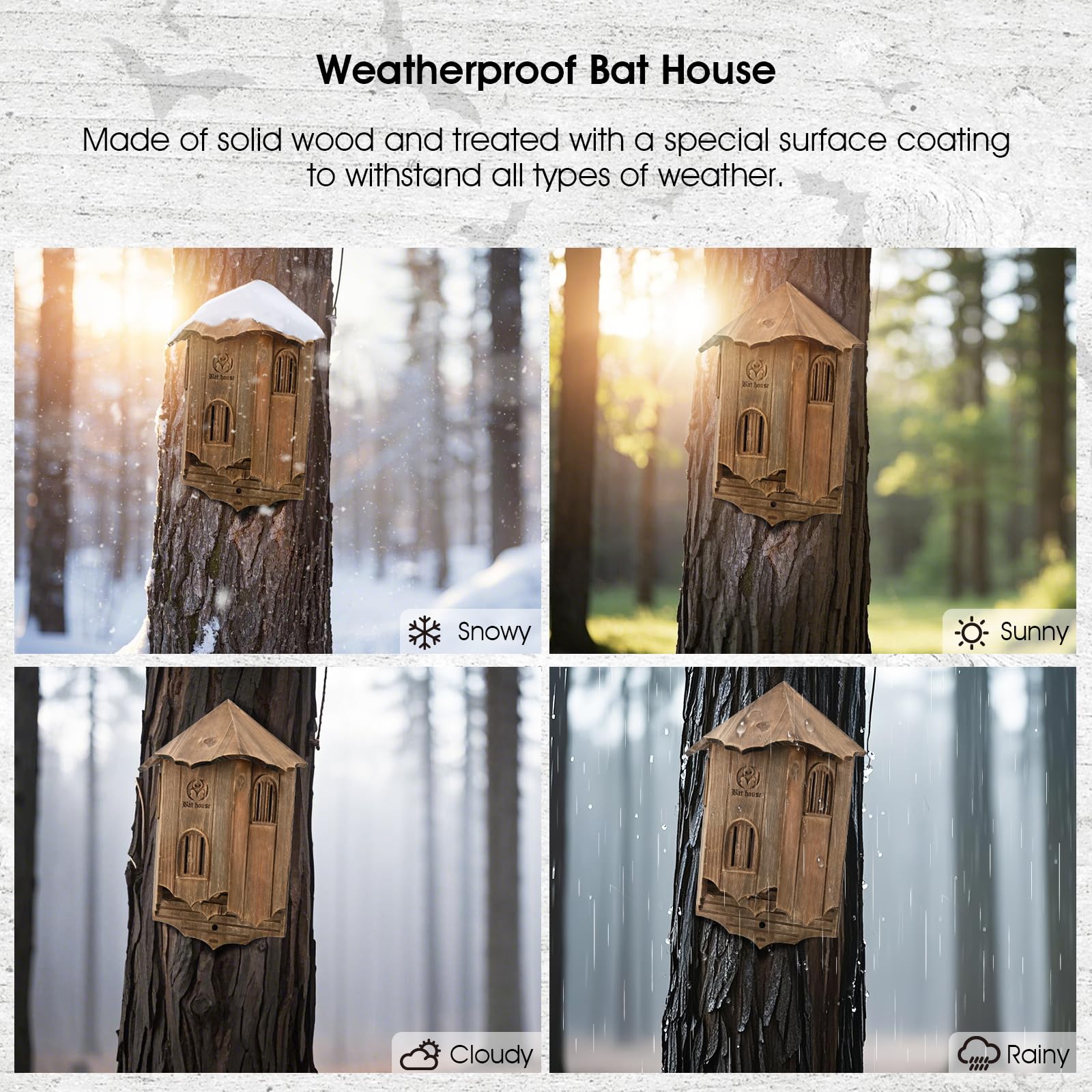 VIREESR outdoor habitat in brown finish blends with gardens.