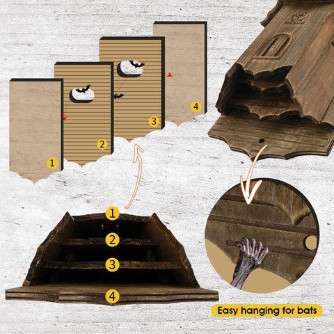 VIREESR waterproof cedar construction highlights durable outdoor habitat.