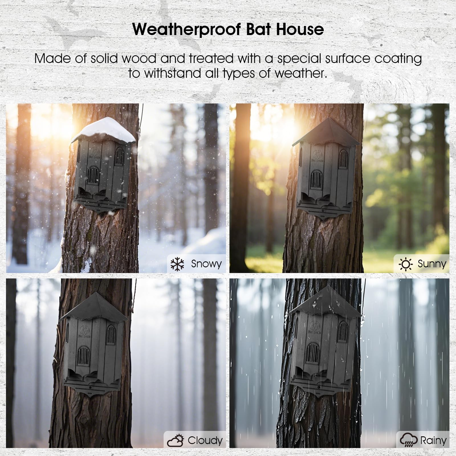 VIREESR bat habitat interior with multiple roosts for diverse bats