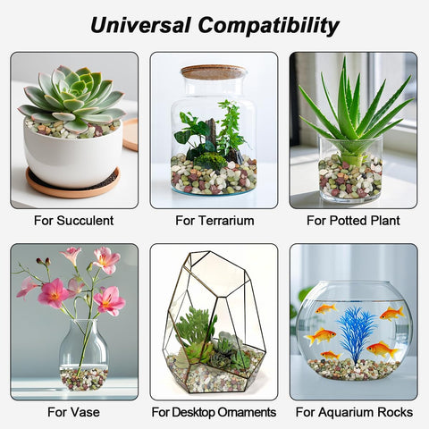 Virekm green pebble fillers for vases and decorative centrepieces.