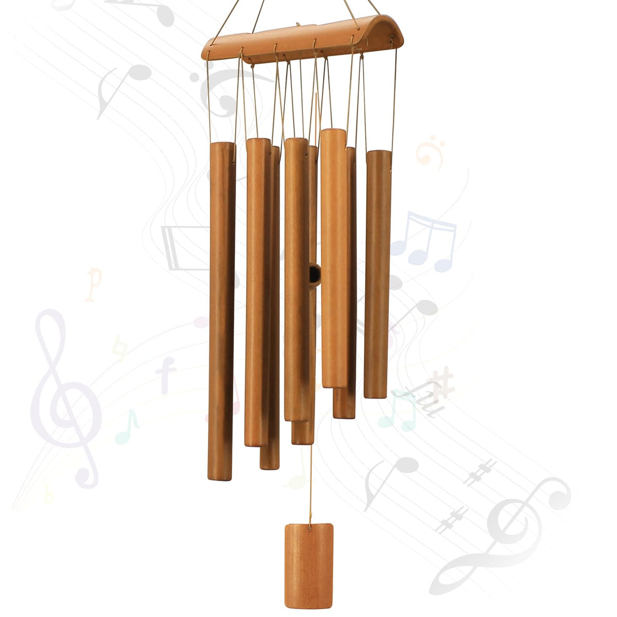 Virekm wind chimes outdoors deliver natural, gentle sounds for patios and gardens.