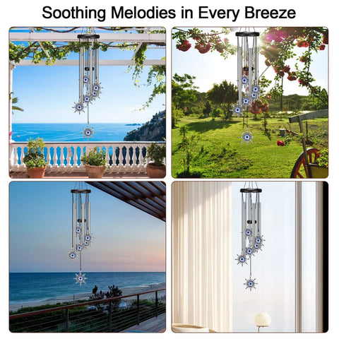 Virekm wind chimes feature a stylish design that elevates patio decor.