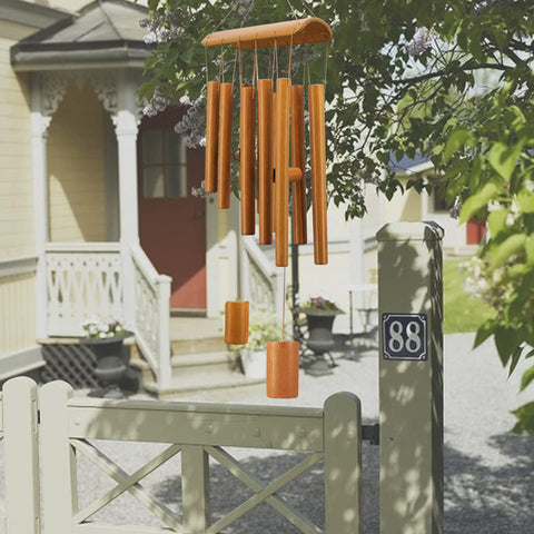 Virekm windchimes outdoors easy-hang hook for quick installation.
