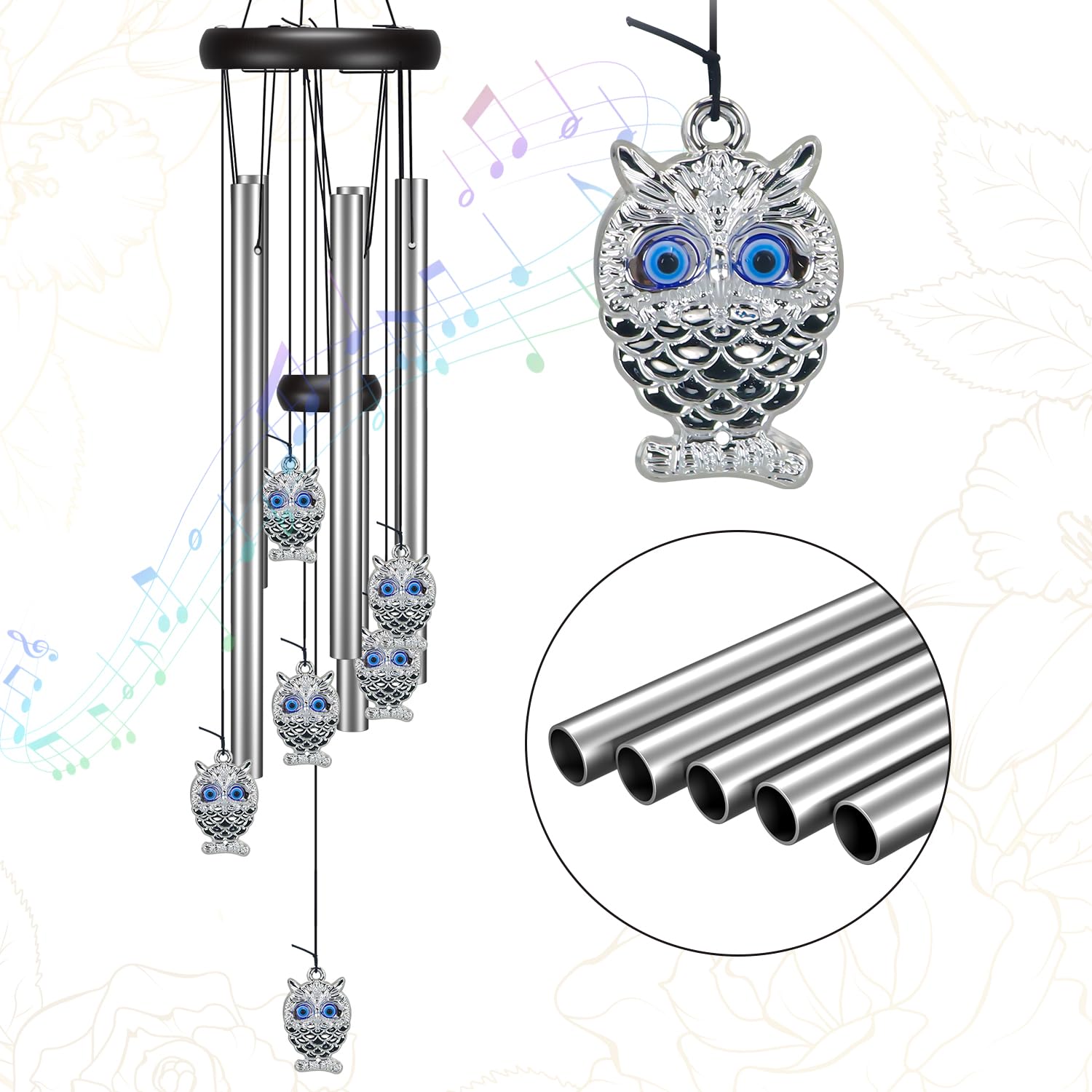 Virekm windchimes patio accent provides gentle breeze music outdoors.