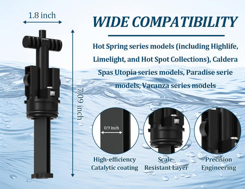 Virellionixis titanium chlorine generator shows advanced purification in action for hot tubs