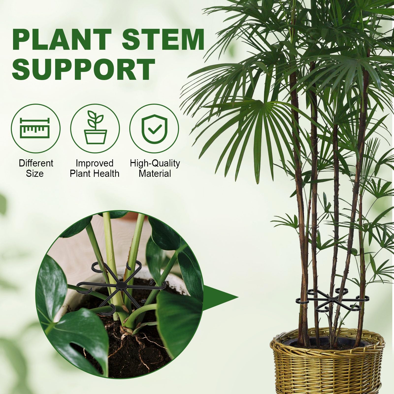 Virmoek adjustable-height-angle to support natural growth