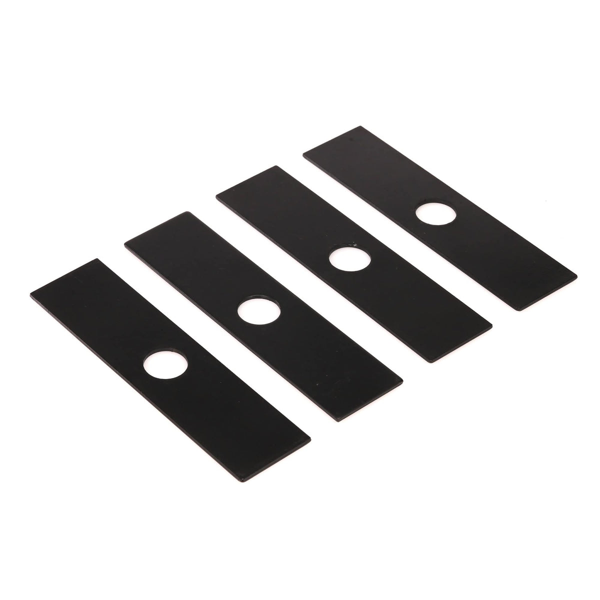 VIRTIONZ edger blade close-up of 8x2 hole design, fits multiple brands for easy upgrades.