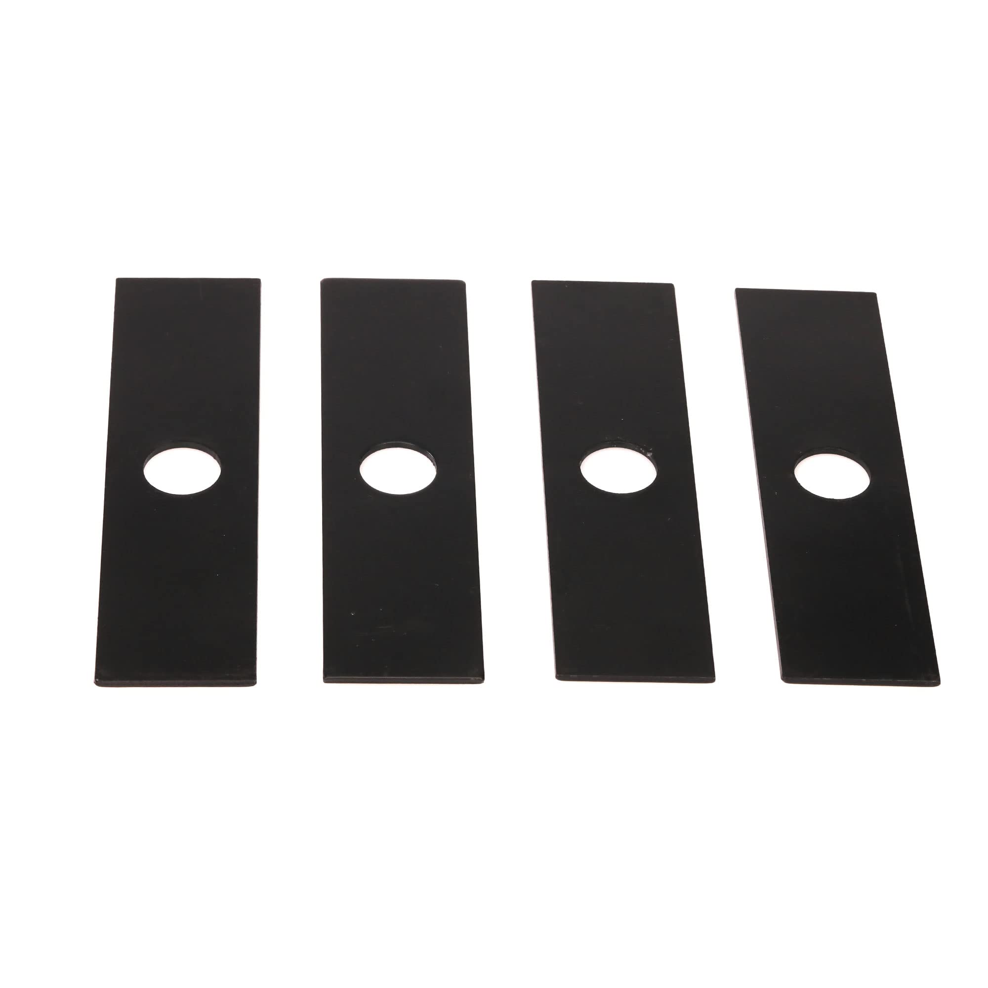 VIRTIONZ edger blade with weather-resistant black finish resisting rust.