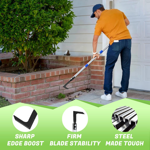 Viscogrip tools revitalize driveways, walkways, and garden cracks.