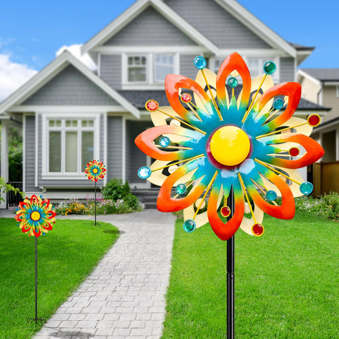 VISFLAIR solar-powered garden decor lights automatically after dark