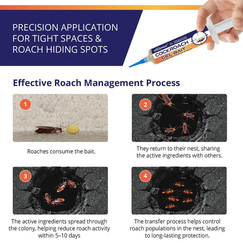 Visismile Roach Gel Bait used outdoors in shed or garage.