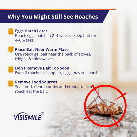 Visismile roach repellent spray-action demonstrates easy, mess-free application.