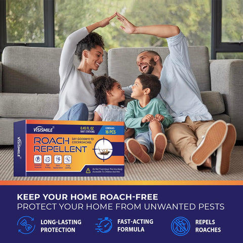 Visismile roach repellent safe indoor use with straightforward directions.