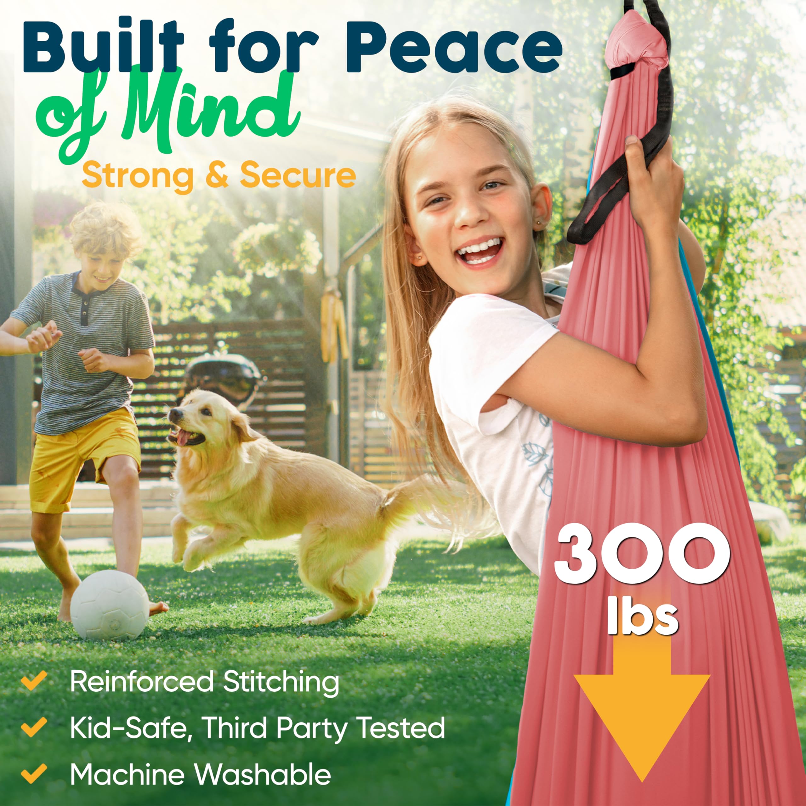 VISSE Sensory Swing reinforced mounting system for durable setup