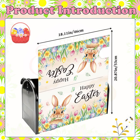 VISSTREE Easter mailbox cover magnet-friendly for easy seasonal updates.