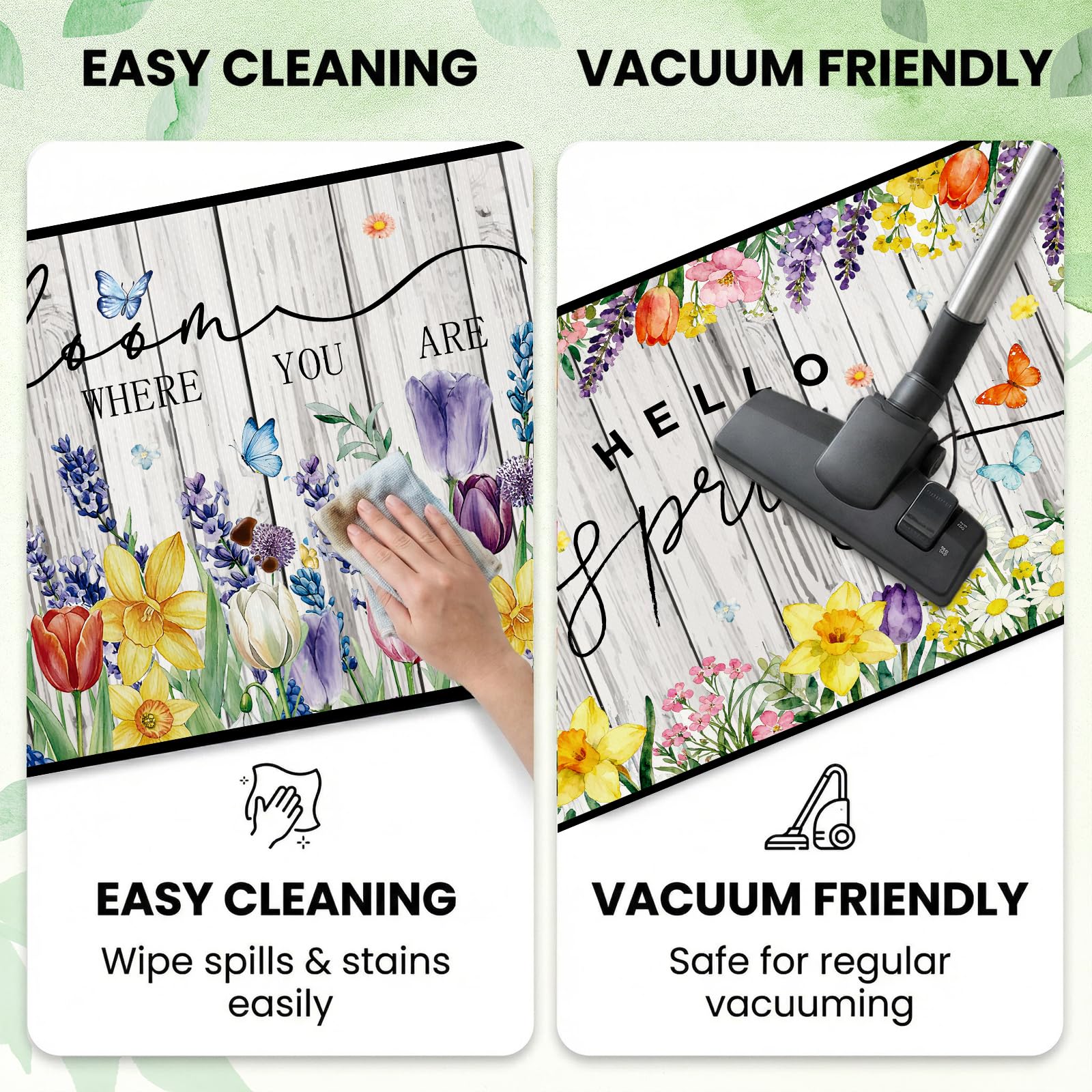 VISSTREE waterproof and stain-resistant surface – easy to clean in busy homes