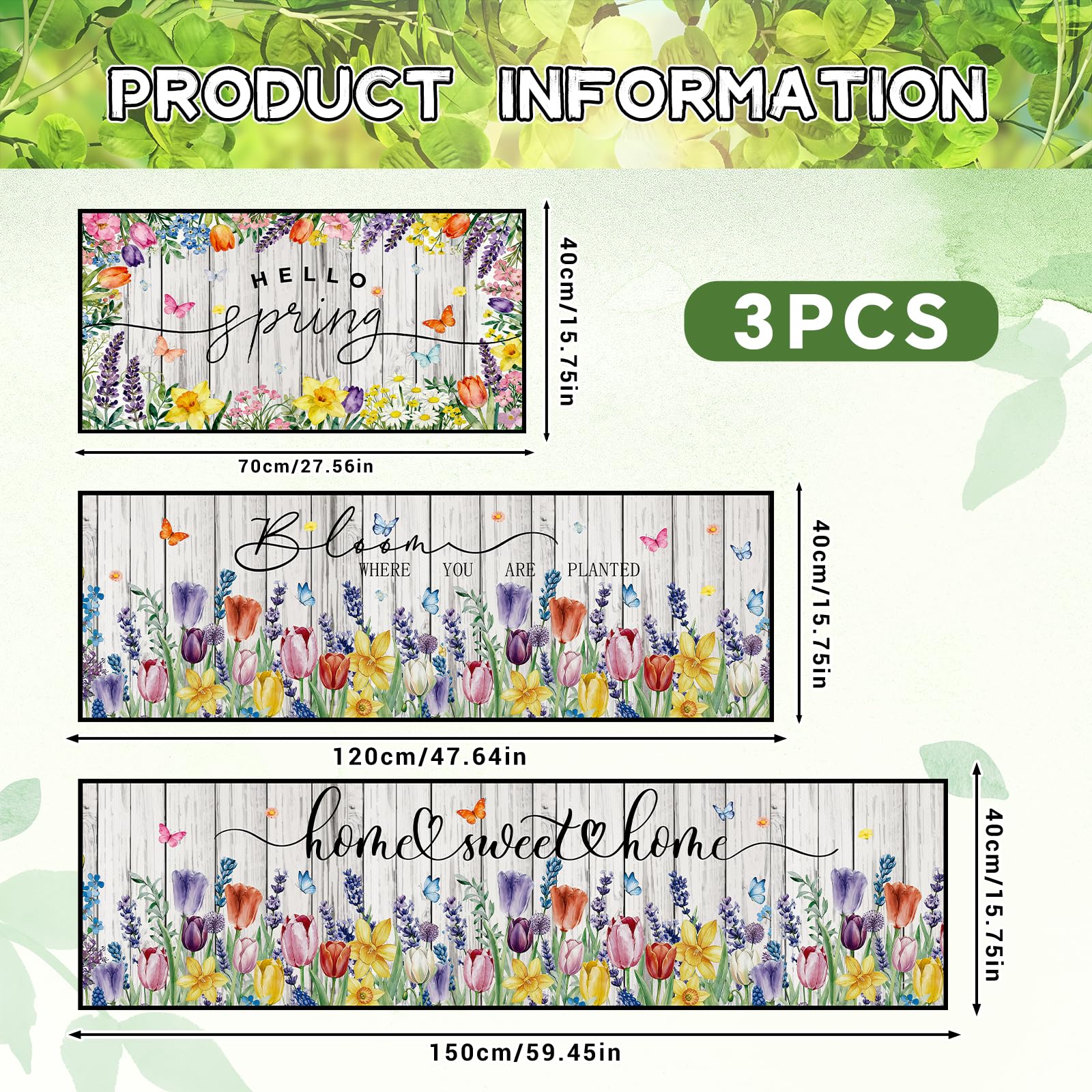 VISSTREE wood-grain background with butterflies – layered floral motif for cozy spaces