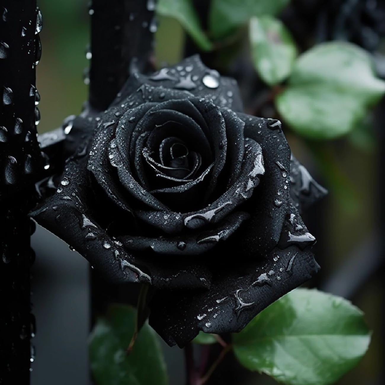 VISTATU 300+ Black Rose seeds pack for a lush garden display of fragrant blooms.