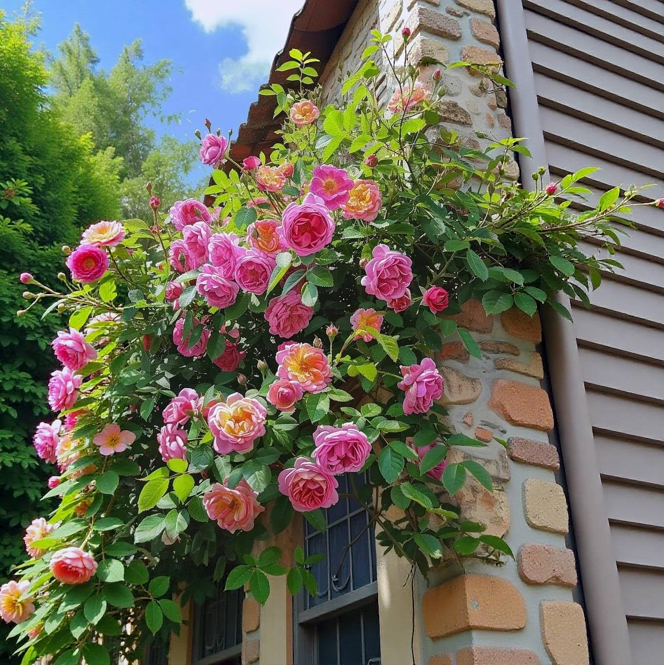 VISTATU garden-ready pink climbing roses for decorative vines