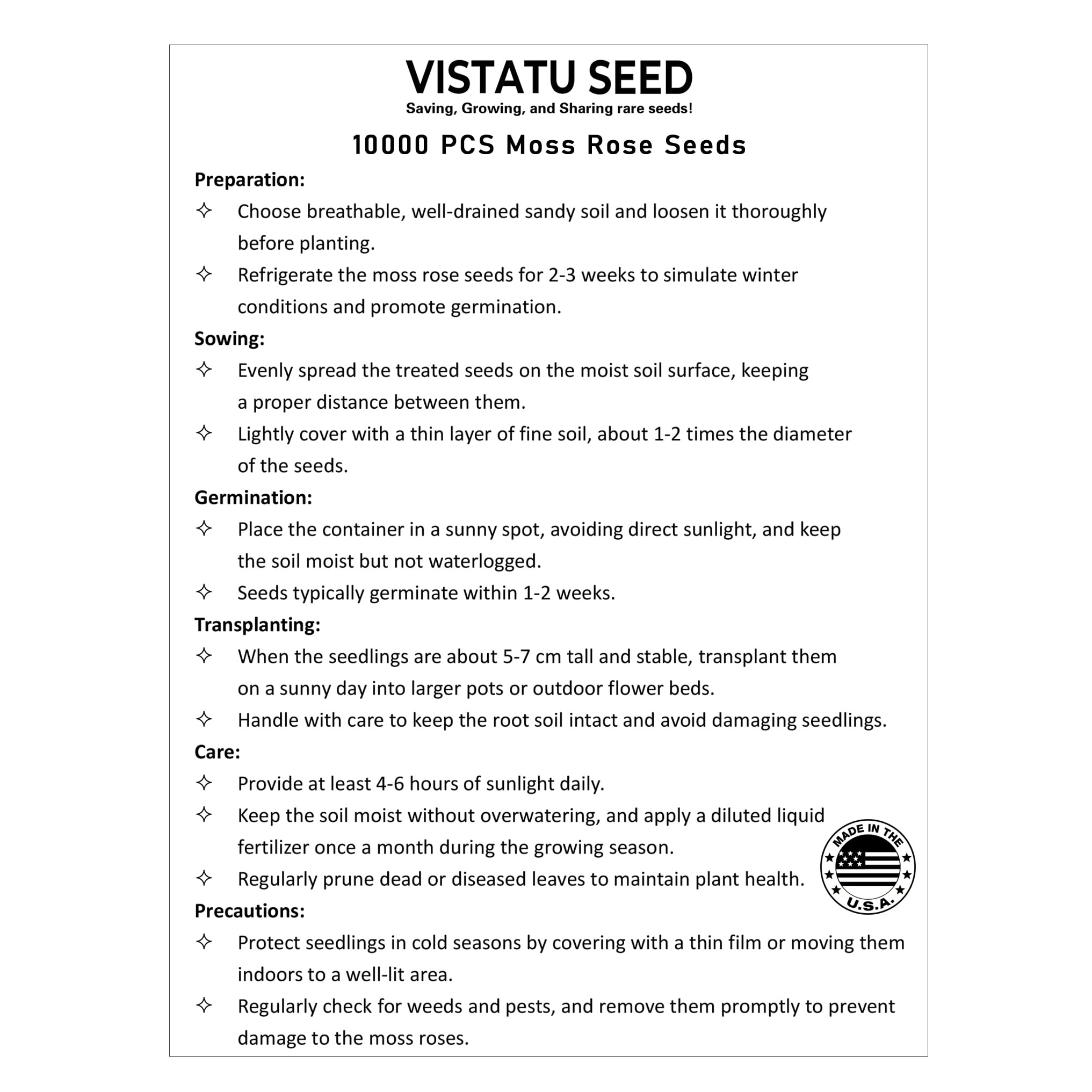 VISTATU moss rose seeds mixed color edging a rock garden with low growing fill.
