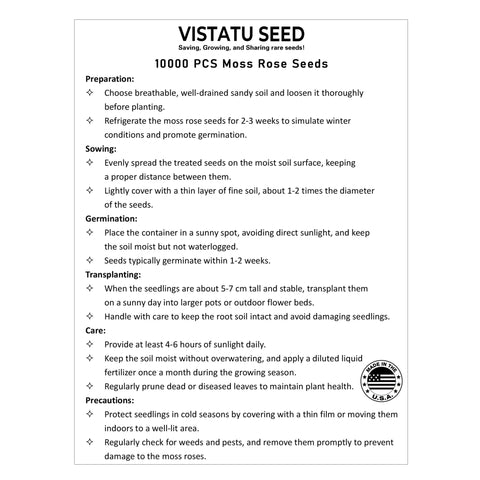 VISTATU moss rose seeds mixed color edging a rock garden with low growing fill.