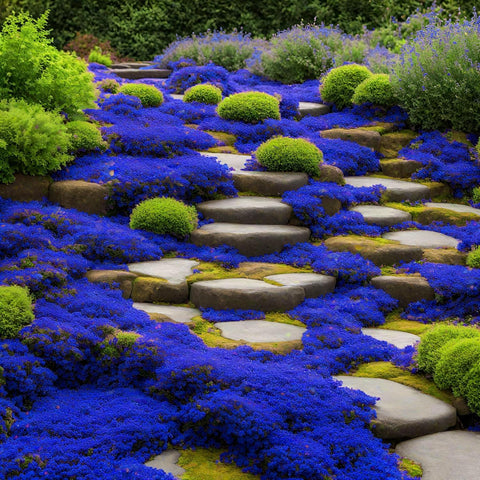 VISTATU Perennial thyme seed tray shown before germination in moist soil.