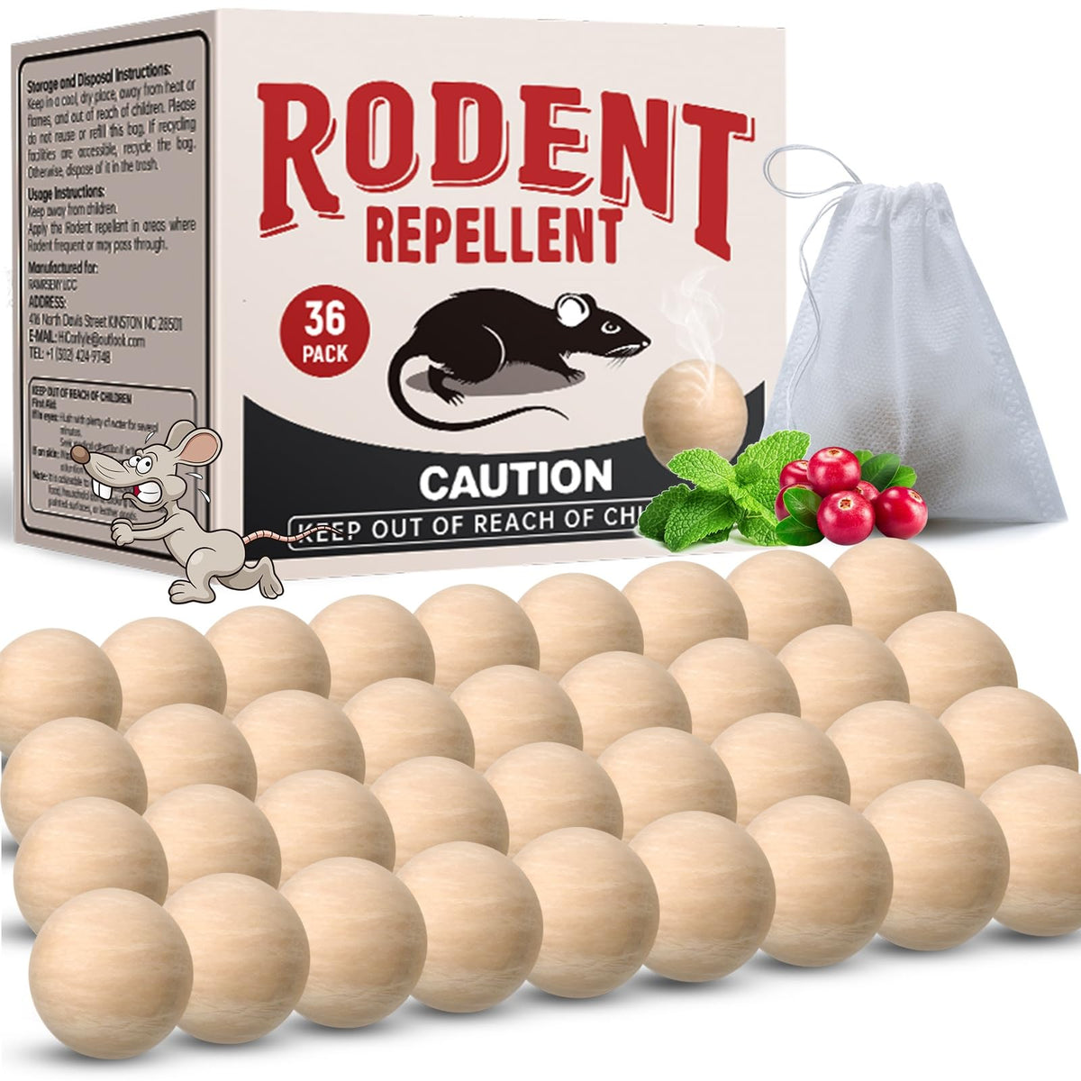VistaZync rodent repellent balls pack deters mice safely in homes
