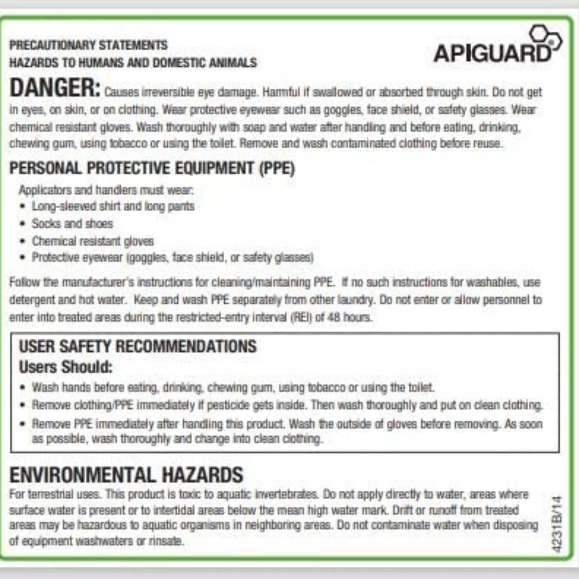 Beekeeping setup featuring Apiguard supports bee-friendly varroa management.