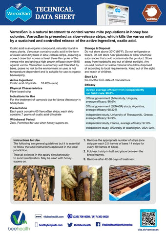 600-strip pack from Varroxsan for large apiaries.