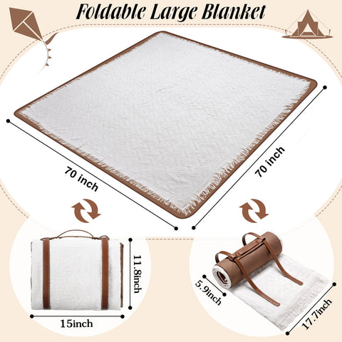 VitalCozy versatile outdoor blanket for picnics, camping, or concerts.