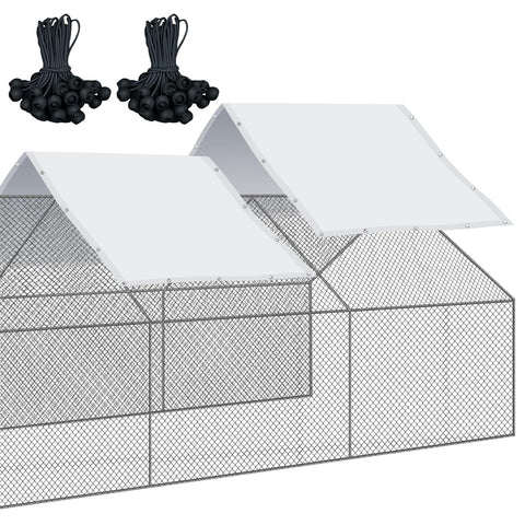 VitalCozy chicken coop cover, front view, waterproof protection for outdoor coops
