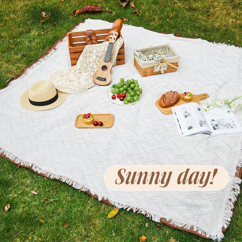 VitalCozy large 71x71 inch blanket fits groups for outdoor fun.