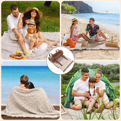 VitalCozy versatile outdoor blanket ideal for picnics, camping, and concerts.