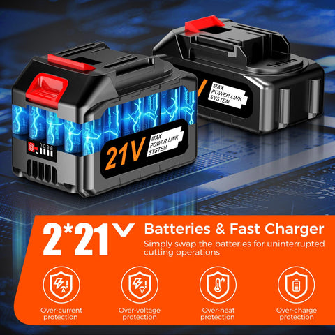 Close-up of VitalFlow 1600W brushless motor for efficient cutting