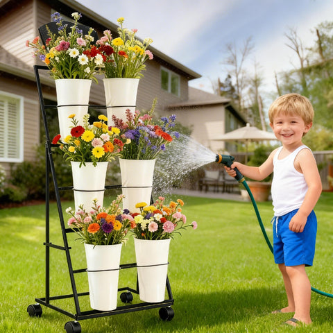 VitarBora detachable vases simplify soil, water, and plant swaps.