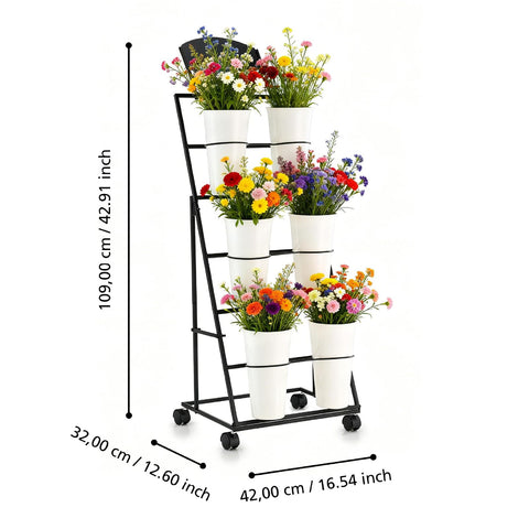 VitarBora trapezoidal design offers stable outdoor or indoor use.
