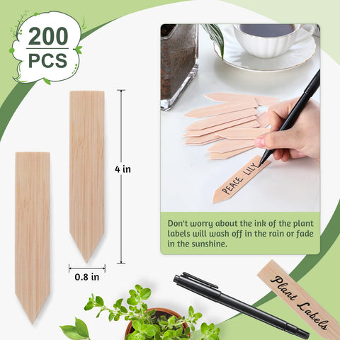 VITEVER plant markers waterproof PVC for outdoor garden labeling