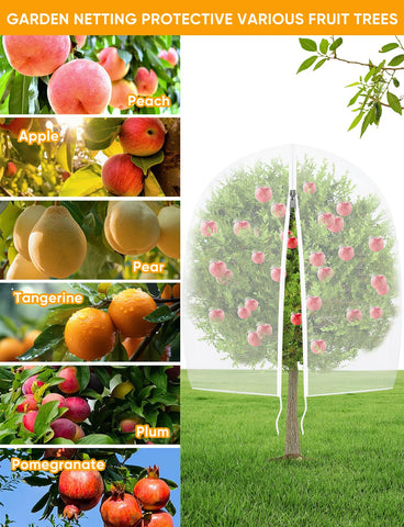 VITI heavy-duty polyethylene netting withstands sun and rain without tearing.