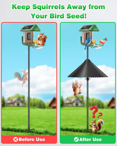 VIUBIRD pole-mount-friendly design fits 2/5-inch to 1-inch poles