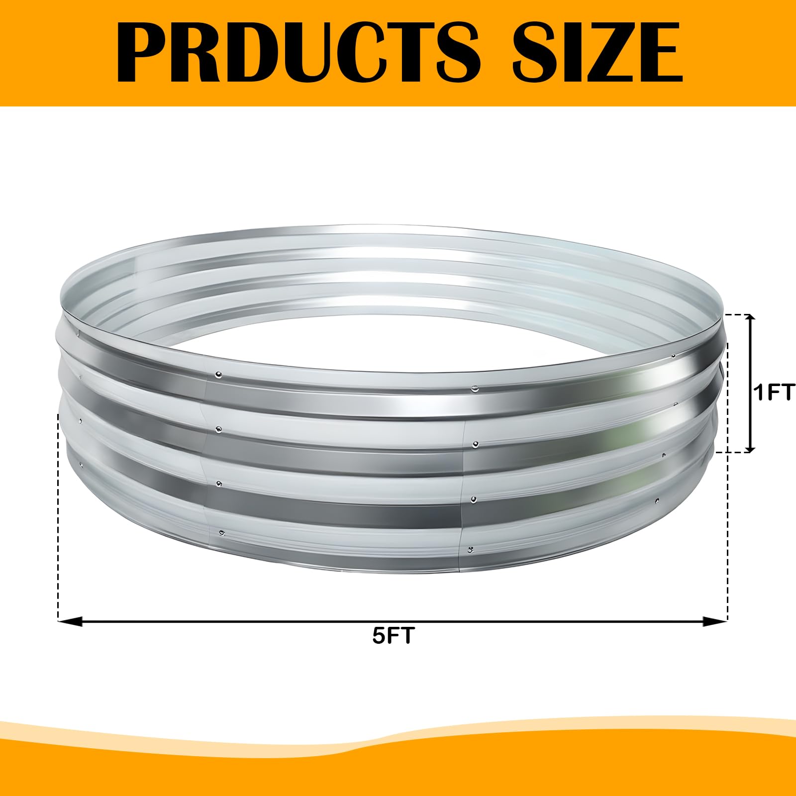 Vivagarden durable round bed in steel construction demonstrates long-lasting outdoor use