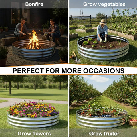 Vivagarden silver finish exterior adds modern style to any patio