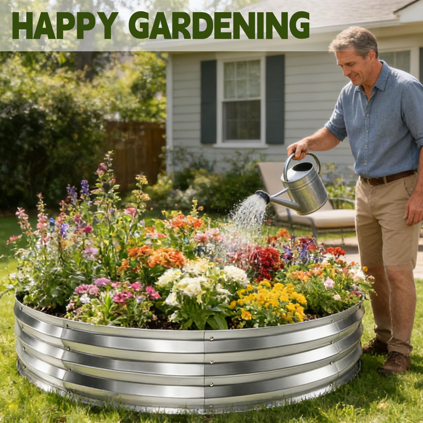 Vivagarden wing nut assembly system shown for fast, tool-free setup