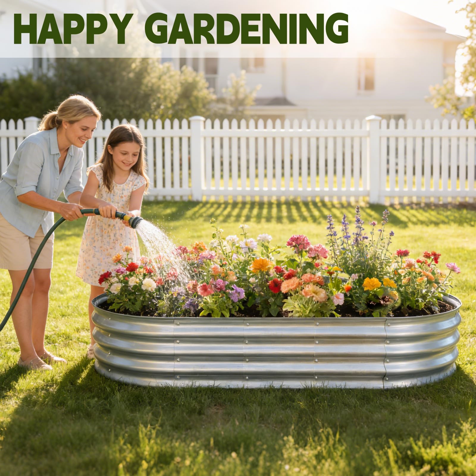 Vivagarden bed with wing nuts and included tools for easy assembly.