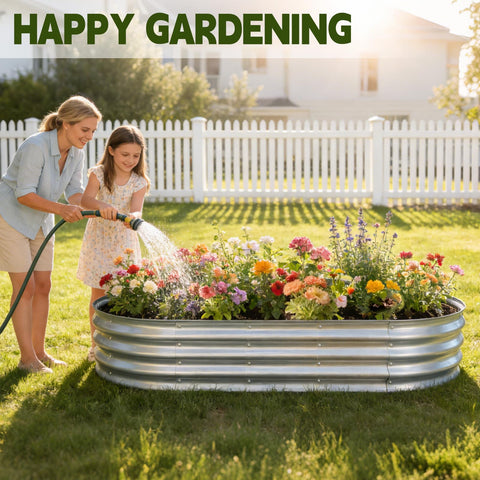 Vivagarden bed with wing nuts and included tools for easy assembly.