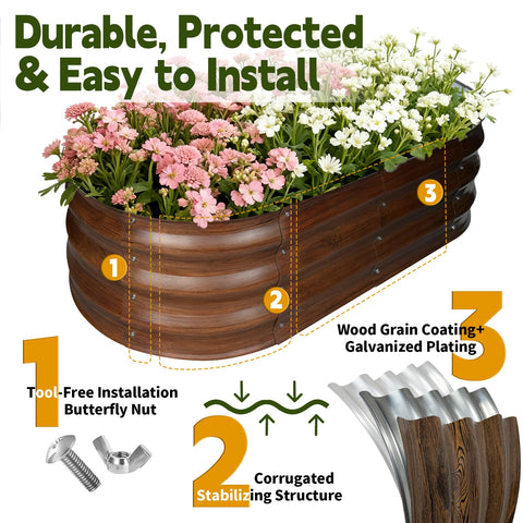 Vivagarden wood-grain finish adds stylish durability to outdoor spaces.