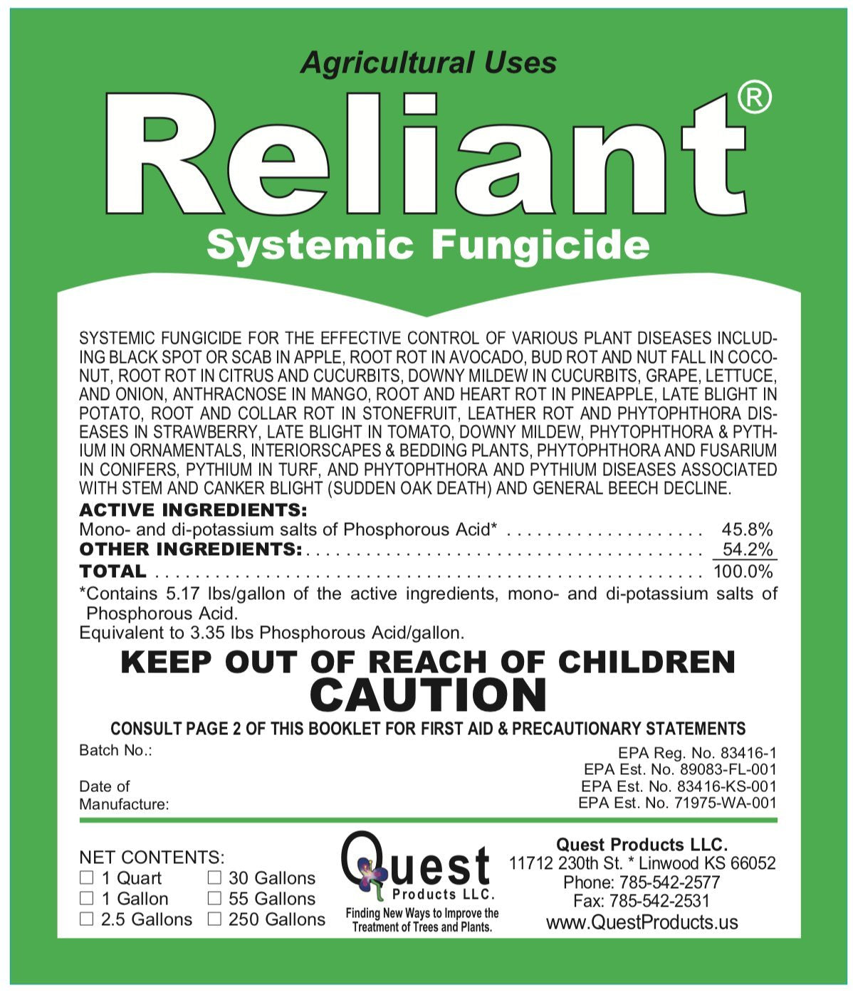 VivaGrow Reliant fungicide being applied as a soil drench for root protection