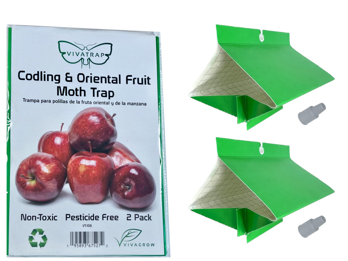 VivaGrow VivaTrap VT-106 trap kit setup for proactive codling moth protection.