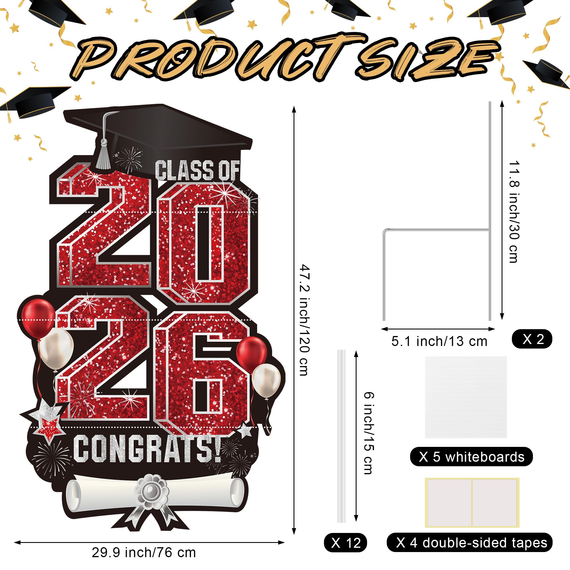 Vivantia 2026 yard sign four-panel layout shown for grand lawn visibility