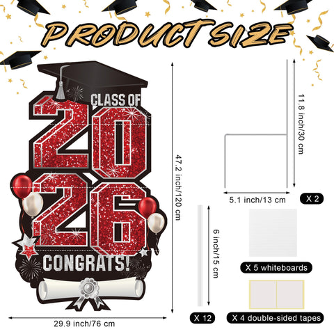 Vivantia 2026 yard sign four-panel layout shown for grand lawn visibility