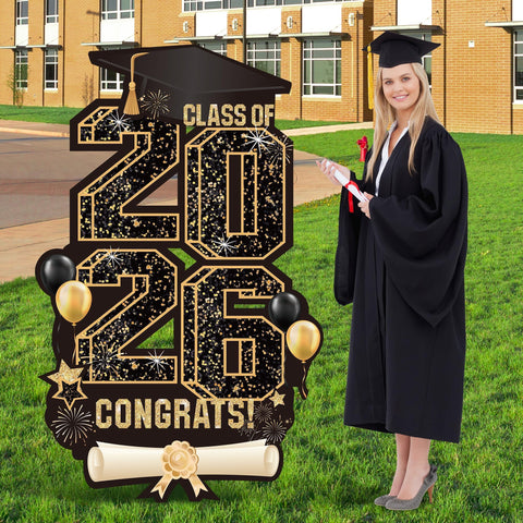 Vivantia 2026 yard sign with four panels for bold outdoor celebration.